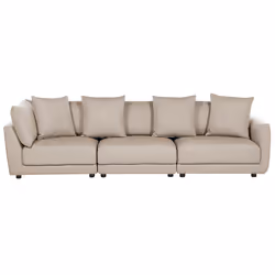 Sofa SIGTUNA Fabric Beige 3 Seater