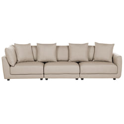 Sofa SIGTUNA Fabric Beige 3 Seater