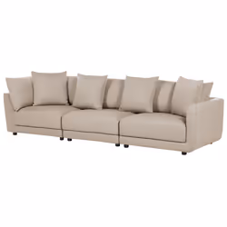 Sofa SIGTUNA Fabric Beige 3 Seater