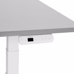 Electric Adjustable Standing Desk 160 x 72 cm Grey and White DESTINES - Additional view 4