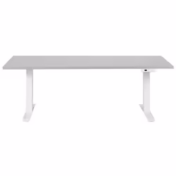 Electric Adjustable Standing Desk 180 x 80 cm Grey and White DESTINES