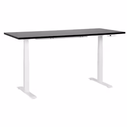 Electric Adjustable Standing Desk 180 x 80 cm Black and White DESTINES
