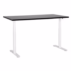Electric Adjustable Standing Desk 160 x 72 cm Black and White DESTINAS