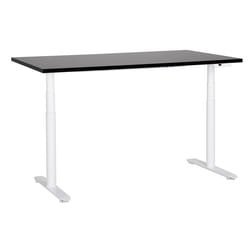Electric Adjustable Standing Desk 160 x 72 cm Black and White DESTINAS