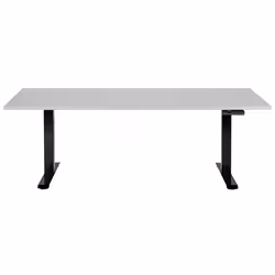Electric Adjustable Standing Desk 180 x 80 cm Grey and Black DESTINES