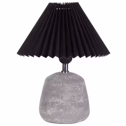Set of 2 Table Lamps ZEYI Ceramic Black