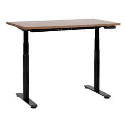 Electric Adjustable Standing Desk 120 x 72 cm Dark Wood and Black DESTINAS