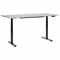 Electric Adjustable Standing Desk 180 x 80 cm Grey and Black DESTINAS