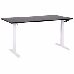 Adjustable Standing Desk 160 x 72 cm Black and White DESTINES