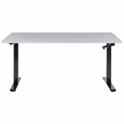 Adjustable Standing Desk 160 x 72 cm Grey and Black DESTINES