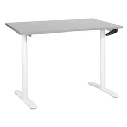 Adjustable Standing Desk 120 x 72 cm Grey and White DESTINAS