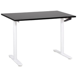 Adjustable Standing Desk 120 x 72 cm Black and White DESTINAS