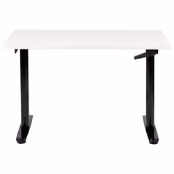 Adjustable Standing Desk 120 x 72 cm White and Black DESTINAS