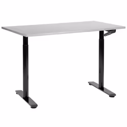 Adjustable Standing Desk 120 x 72 cm Grey and Black DESTINAS