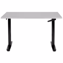 Adjustable Standing Desk 120 x 72 cm Grey and Black DESTINAS