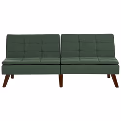 Sofa Bed RONNE Fabric Dark Green 3 Seater