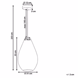 Rope Pendant Lamp Beige ANNOTTO