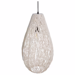 Rope Pendant Lamp Beige ANNOTTO