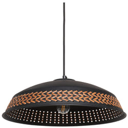 Metal Pendant Lamp Black MINILLAS