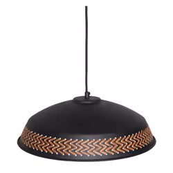 Metal Pendant Lamp Black MINILLAS