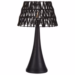 Table Lamp PELLEJAS Mango Wood Black