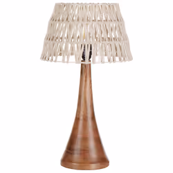 Table Lamp PELLEJAS Mango Wood Brown