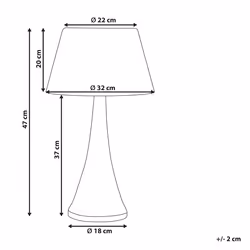 Table Lamp PELLEJAS Mango Wood Brown