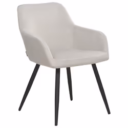 Set of 2 Dining Chairs CASMALIA Velvet Taupe