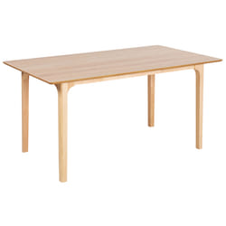 Dining Table DELMAS Light Ash Wood 160 cm 90 cm