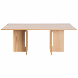 Dining Table CORAIL Light Ash Wood 200 cm 100 cm