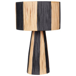Table Lamp WELMEL Wicker Brown/ Black