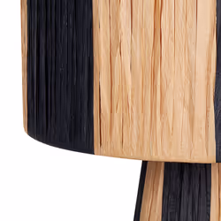 Table Lamp WELMEL Wicker Brown/ Black - Additional view 4