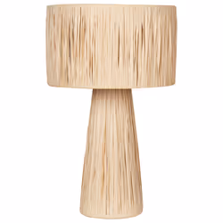 Table Lamp WELMEL Wicker Natural