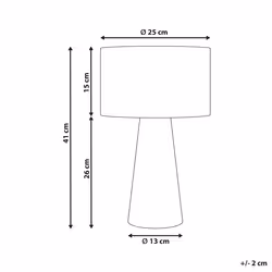 Table Lamp WELMEL Wicker Natural