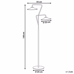 LED Floor Lamp GALETTI Metal White