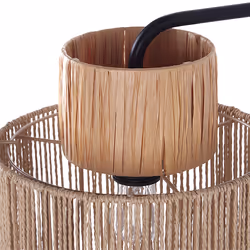 Set of 2 Wall Lamps JAMMA Paper Rope Natural
