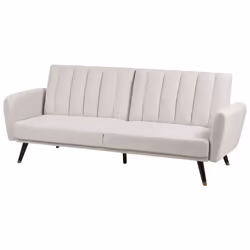 Sofa Bed VIMMERBY Fabric Beige 3 Seater
