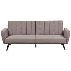 Sofa Bed VIMMERBY Fabric Light Brown 3 Seater