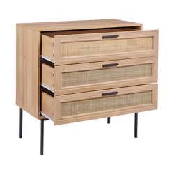 3 Drawer Chest PASCO Light Brown