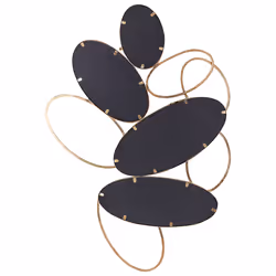 Wall Mirror DECIZE 113 cm 77 cm Metal Gold