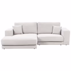 Corner Sofa LOFOTEN Fabric Off-White 3 Seater Right Hand