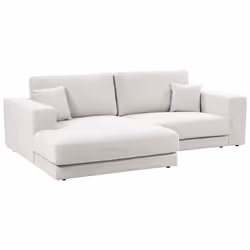 Corner Sofa LOFOTEN Fabric Off-White 3 Seater Right Hand