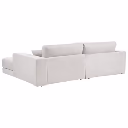 Corner Sofa LOFOTEN Fabric Off-White 3 Seater Left Hand