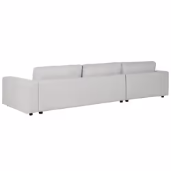 Corner Sofa LOFOTEN Fabric Light Grey 4 Seater Right Hand - Additional view 4