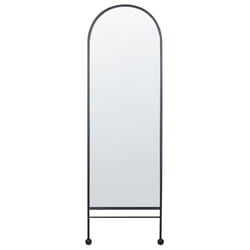 Wall Mirror JARNAGES 45 cm 145 cm Metal Black
