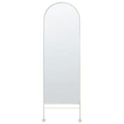 Wall Mirror JARNAGES 45 cm 145 cm Metal White