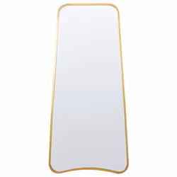 Wall Mirror LEVET 58 cm 122 cm Metal Gold