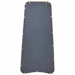 Wall Mirror LEVET 58 cm 122 cm Metal Gold