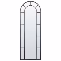 Wall Mirror CROSSES 60 cm 170 cm Metal Black