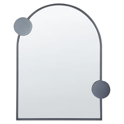 Wall Mirror AULON 69 cm 80 cm Metal Black